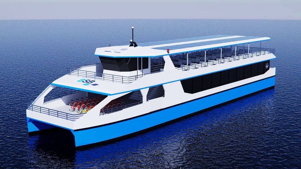 Visualisierung Elektroschiff «MS Artemis»