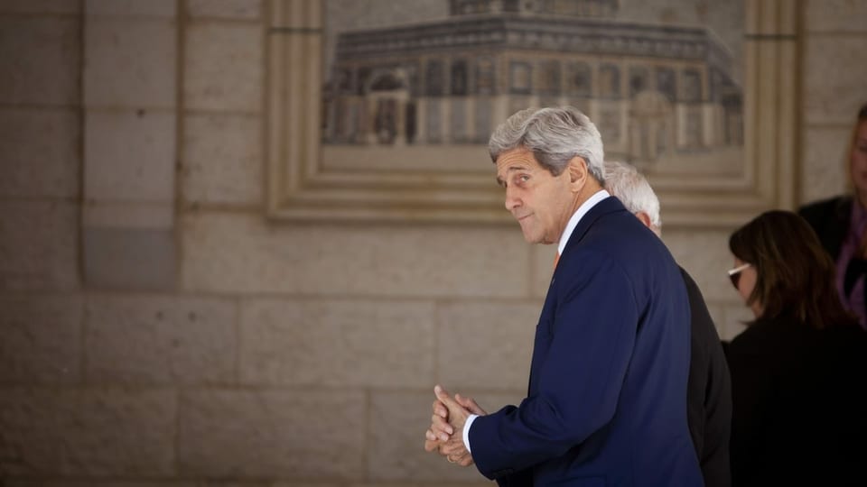 John Kerry in Jerusalem.