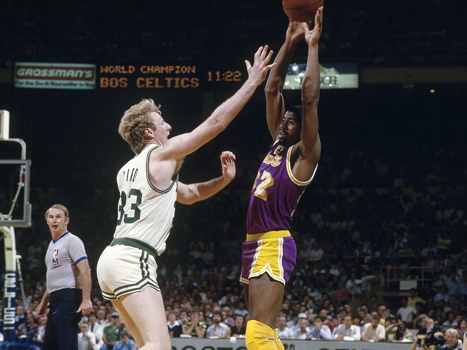Bird und Johnson gelten als die besten zwei Spieler der 1980er-Jahre.