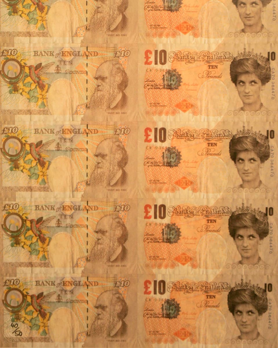 10-Pfund-Note mit Lady Di 