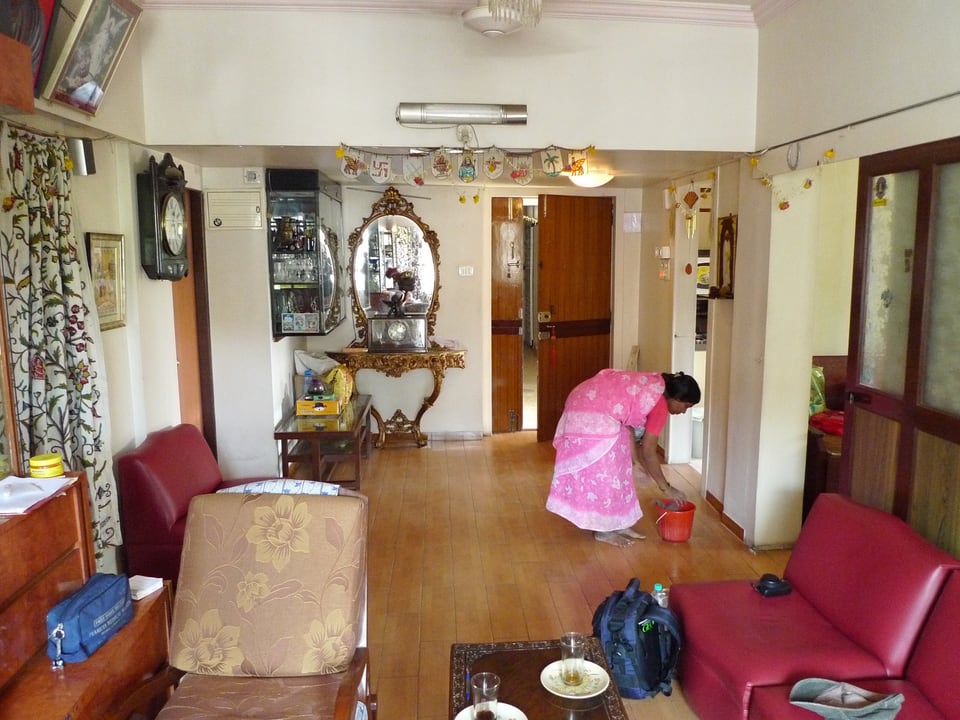 Eine typische Parsenwohnung, wie es sie in Dadar gibt.