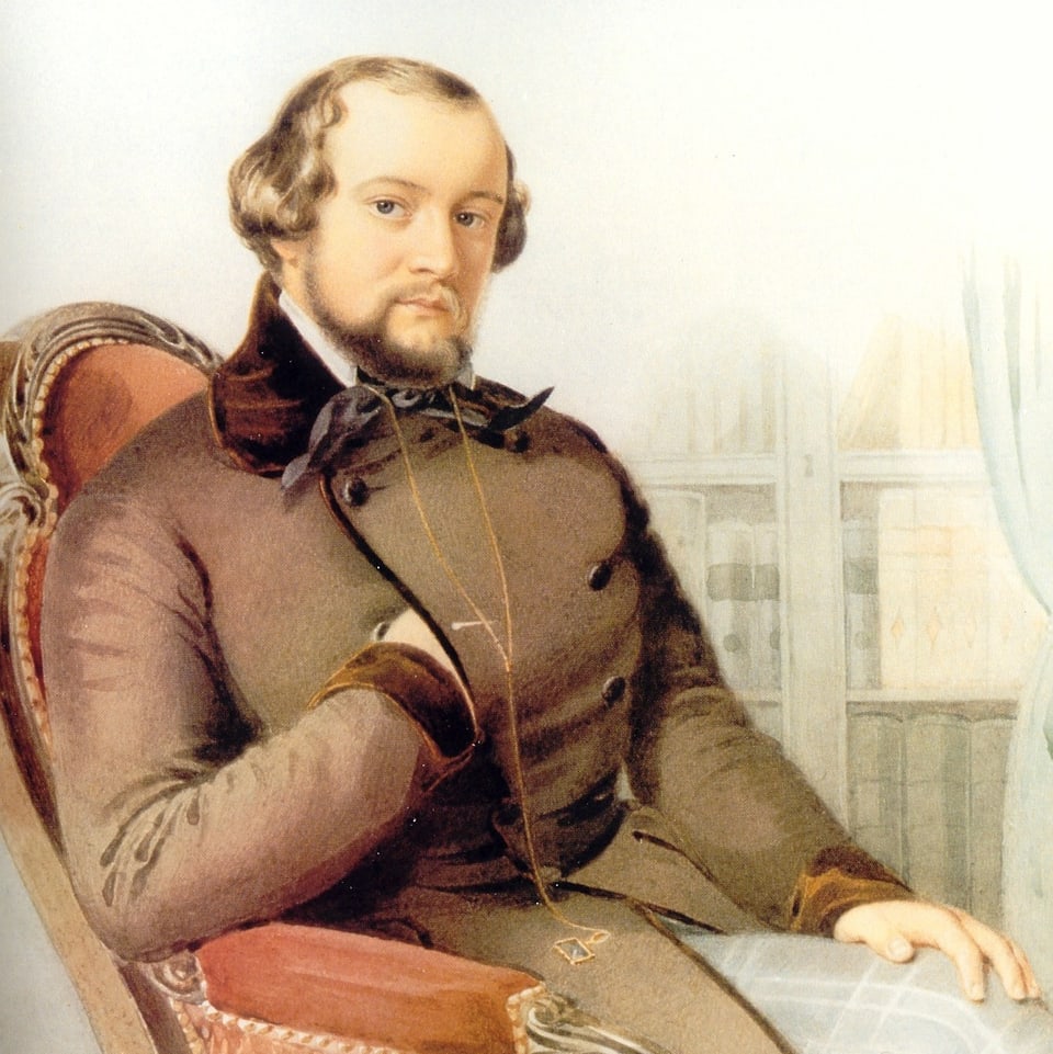Alfred Escher als Nationalratspräsident 1849 