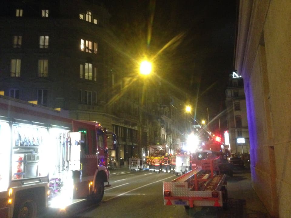 Feuerwehreinsatz in der Stadt Luzern.
