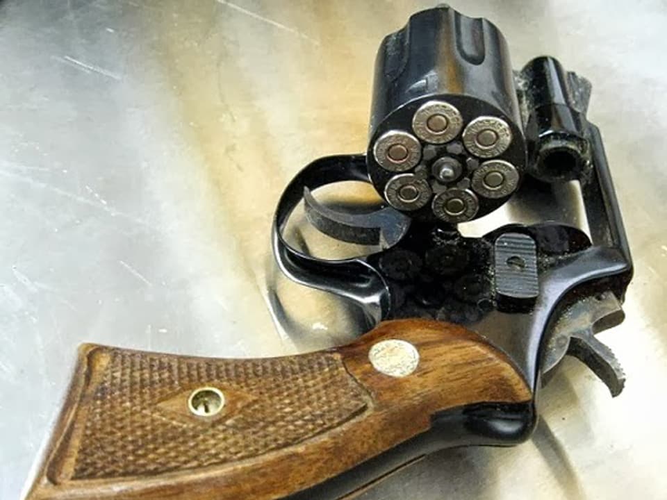 Bild eines geladenen Revolvers