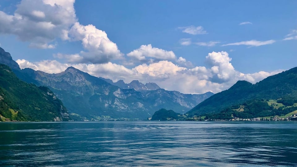 Quinten/SG Quellwolken über dem Alvier