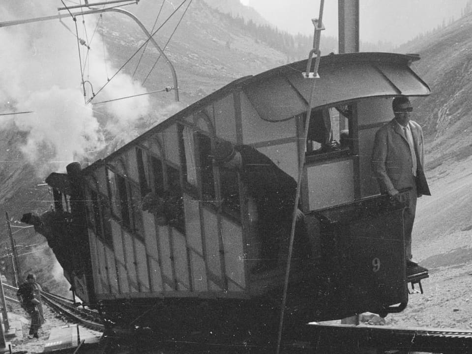 Ein letztes Mal unter Dampf Letzte Fahrt unter Dampf auf den Pilatus 1966
