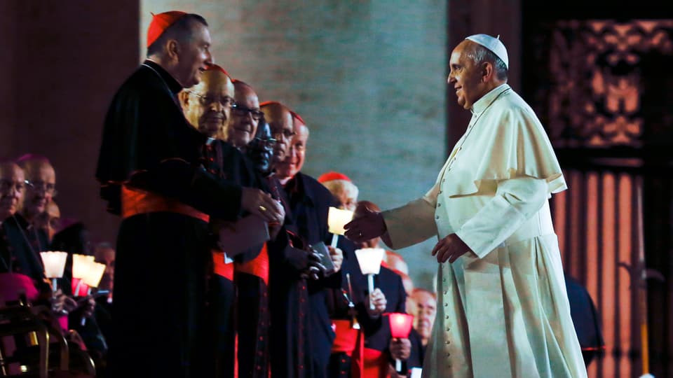 Papst und Kardinäle in Rom
