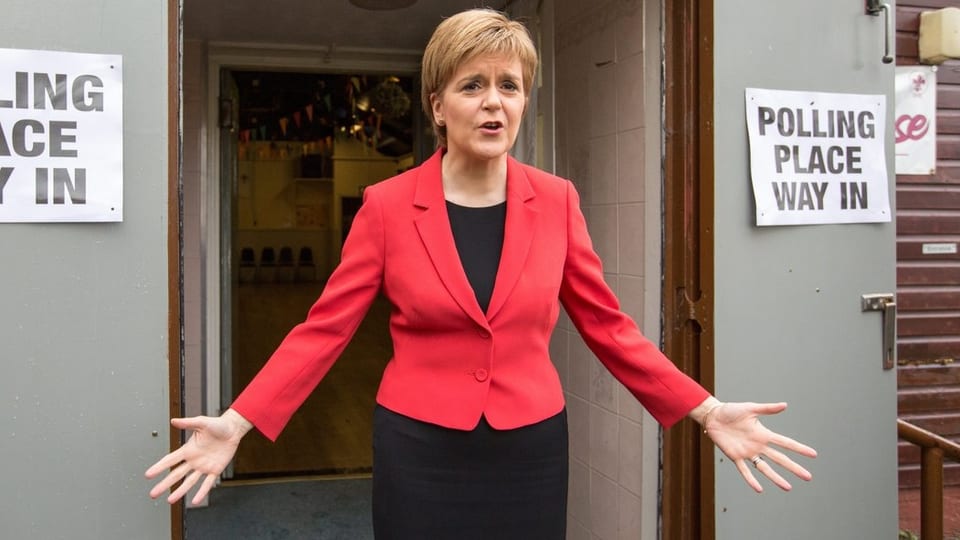 Zu sehen ist die schottische Regierungschefin.