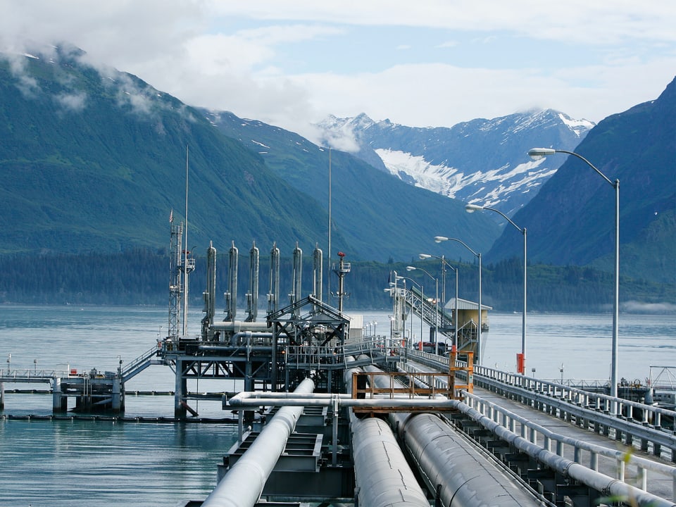 Öl-Pipeline in Alaska