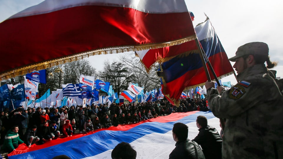 Russland feiert auf der Krim den Jahrestag der Annexion