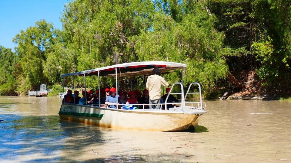 Boot auf einem Fluss.