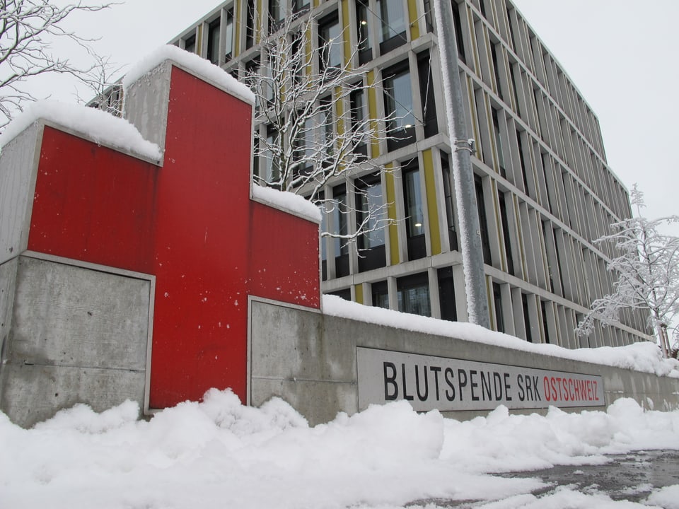 Blutspendezentrum in St. Gallen von aussen