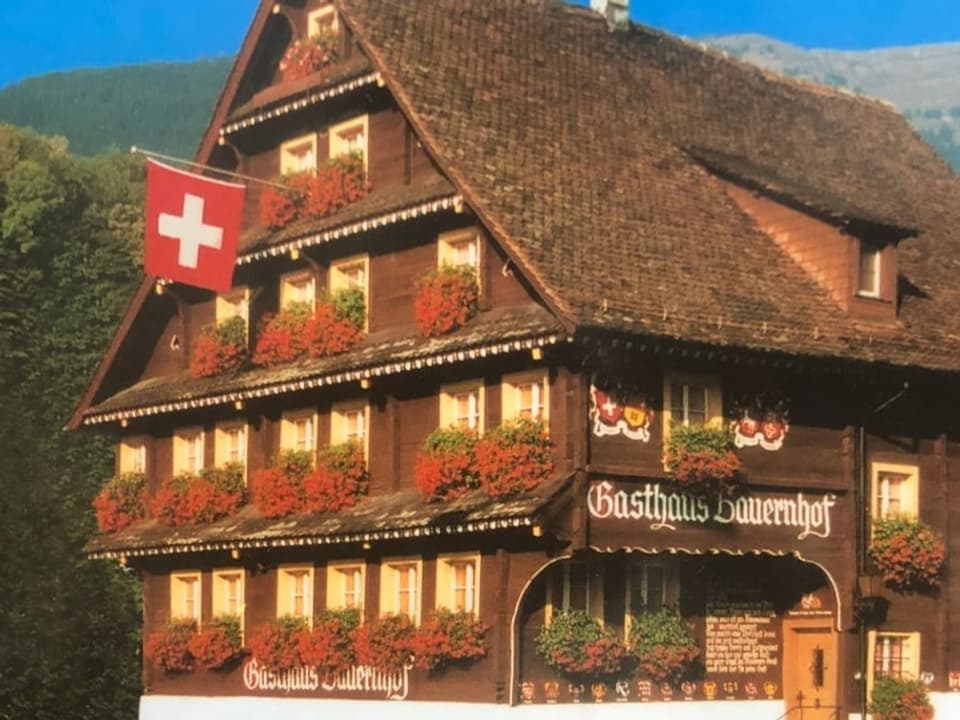 Der Landgasthof «Zum Bauernhof» in Goldau.