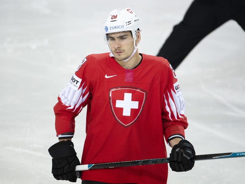 Bald wieder im Schweizer Trikot zu bewundern Sharks-Stürmer Timo Meier.