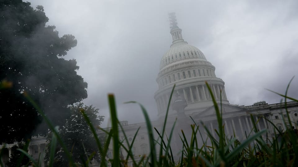 US-Kongress in Nebelschwaden.