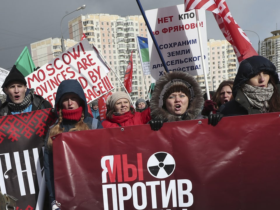 Umweltdemonstration Moskau