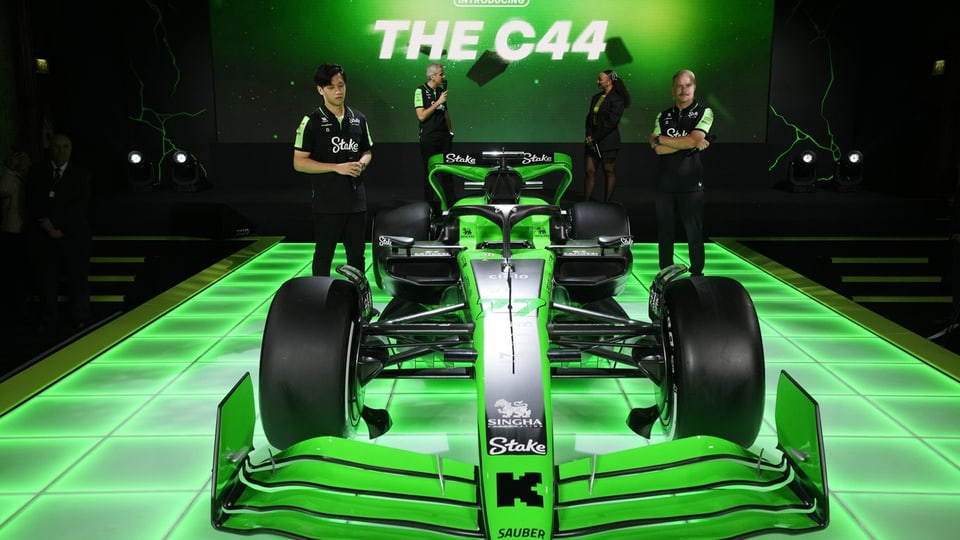 Grünes Formel1-Auto