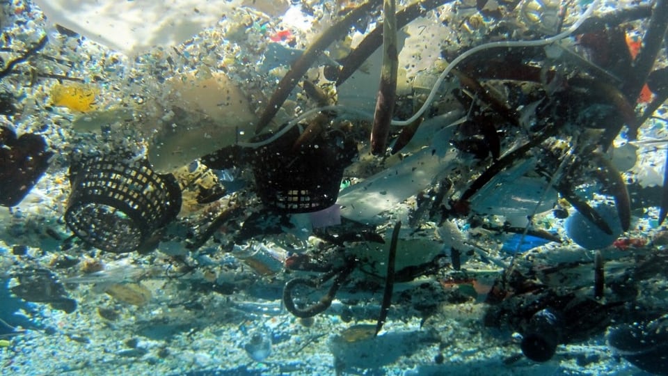 Plastikansammlung im Pazifischen Ozean bei Hawaii