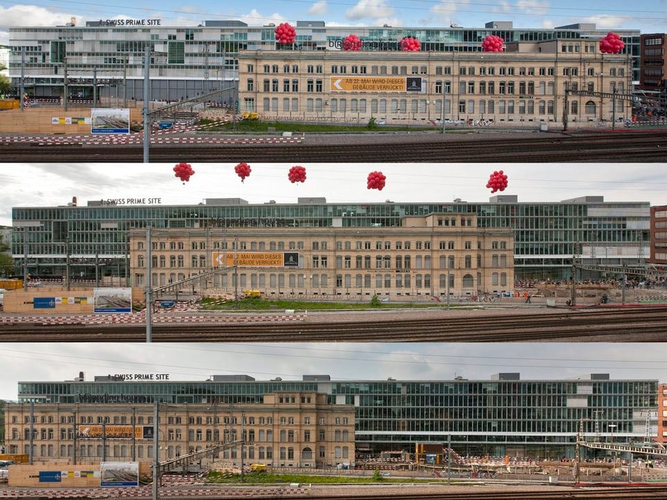 Die Reise des MFO-Gebäudes in drei Stationen.