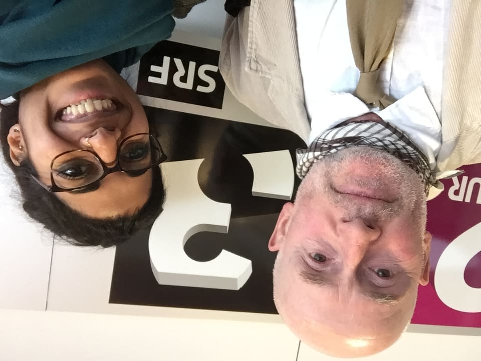 Selfie mit Meinrad Pfister und Reena Thelly