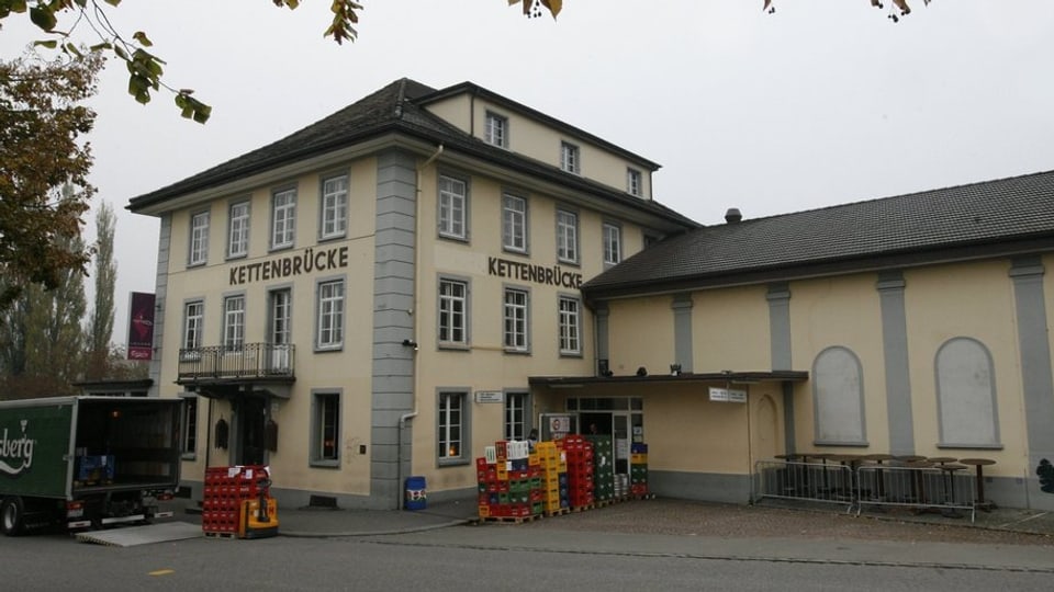 Gebäude des Partylokals Kettenbrücke in Aarau.