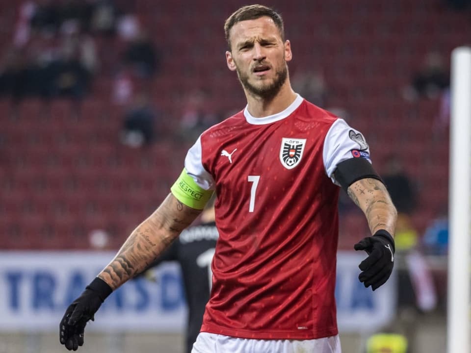 Das «Enfant terrible» wird Rekordnationalspieler Marko Arnautovic schaut in die Kamera