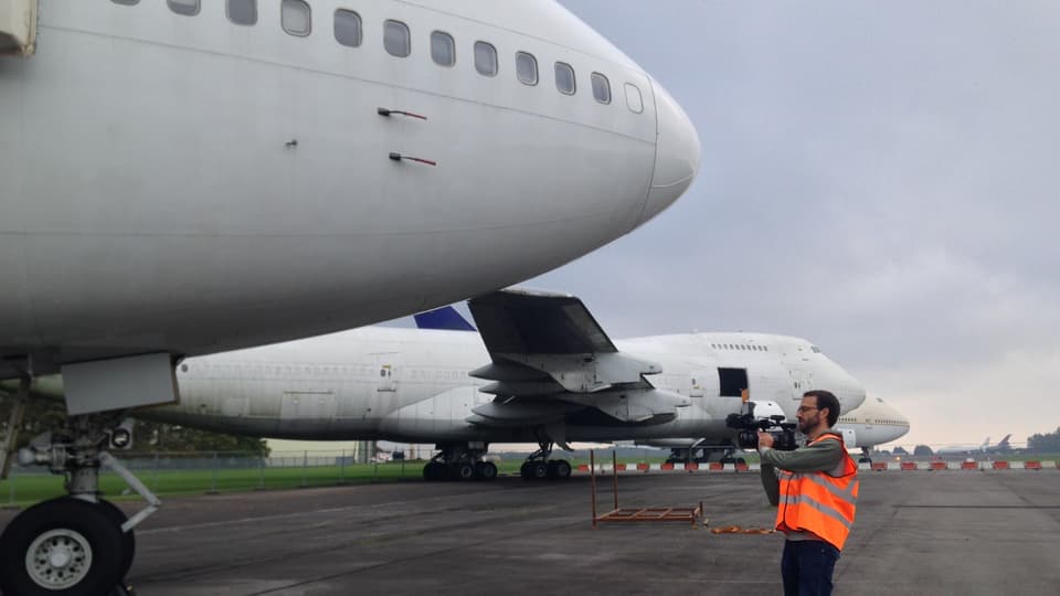 Unterwegs für das perfekte Bild: Matthias Rusch auf dem ehemaligen Militärflugplatz Kemble in England.