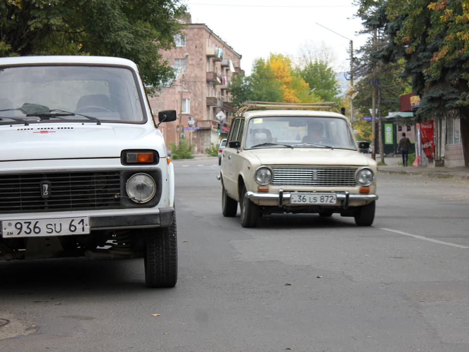 Strassen in Armenien.