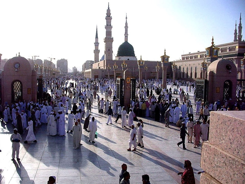 Moschee von Al Madinah in Saudi Arabien.