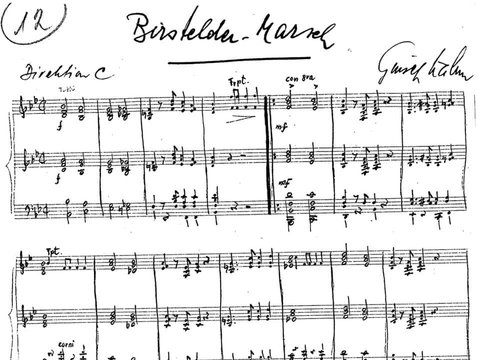 Es sind die Orignial-Noten, vom Komponisten von Hand geschrieben