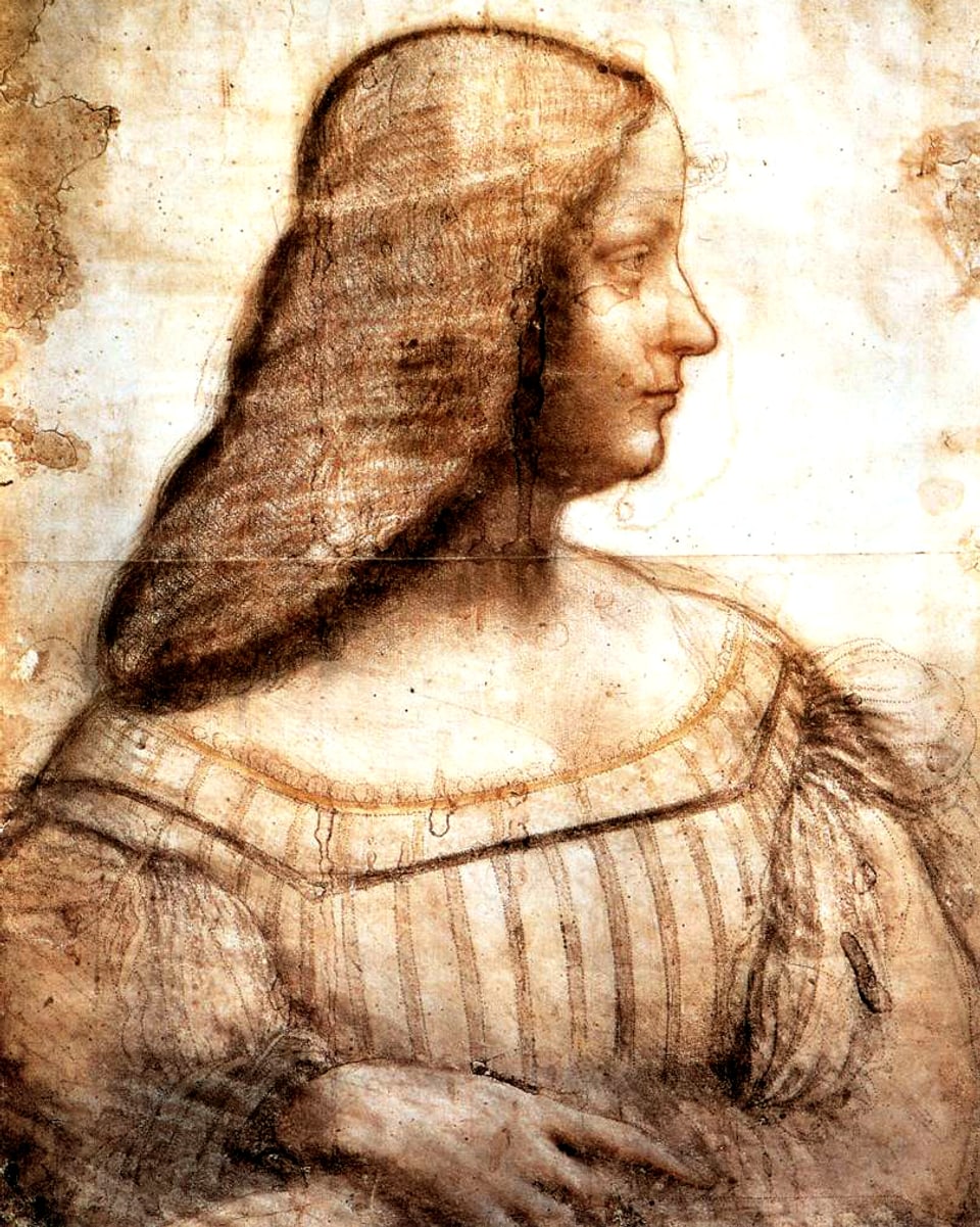 Profilzeichnung von Isabella d'este