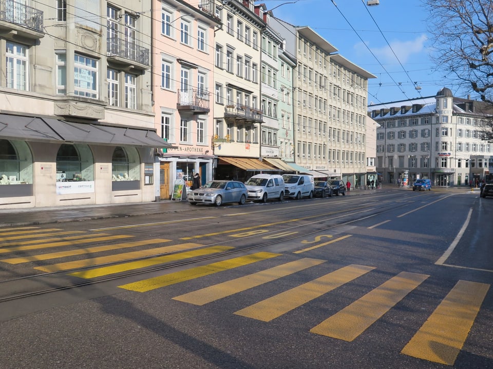 Strassenabschnitt beim Marktplatz. 