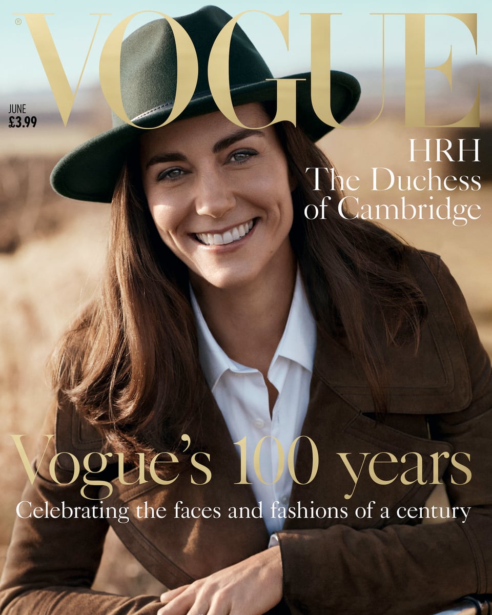 Kate auf dem Cover der Vogue.