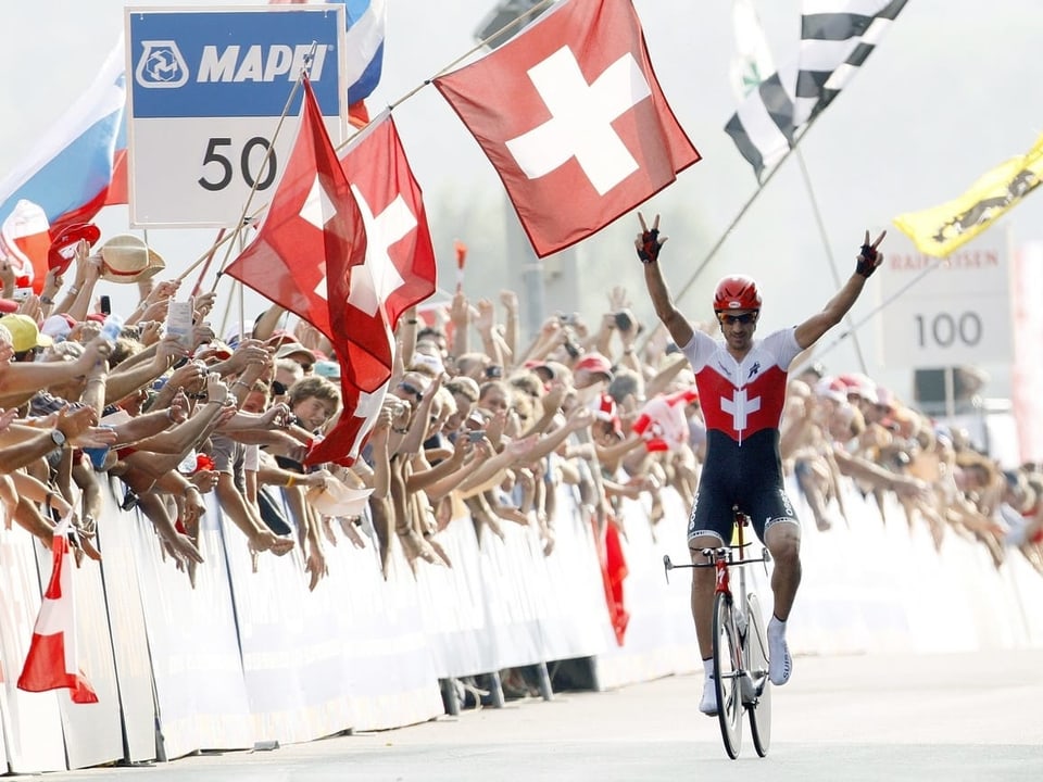 Fabian Cancellara auf dem Weg zu WM-Gold.