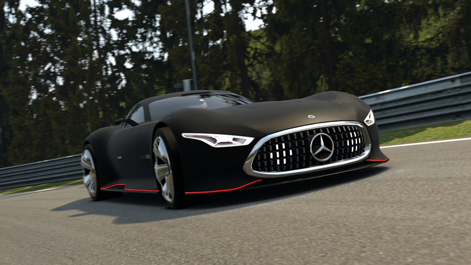 Ein Mercedes-Konzept-Auto auf dem Nürburgring.