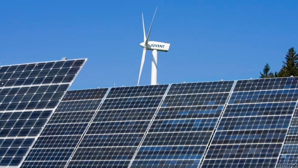 Windenergie und Photovoltaik - Wasserkraft und Biomasse: BKW legt bei alternativen Energiequellen zu.