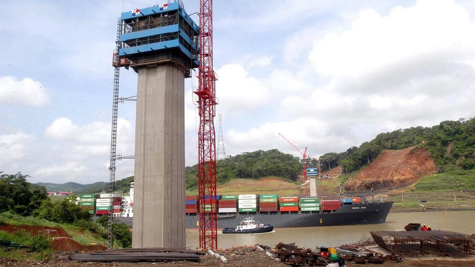 Baustelle am Panama-Kanal.