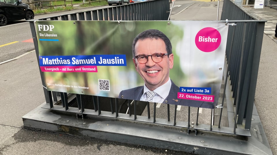 Plakat von Matthias Jauslin in Aarau