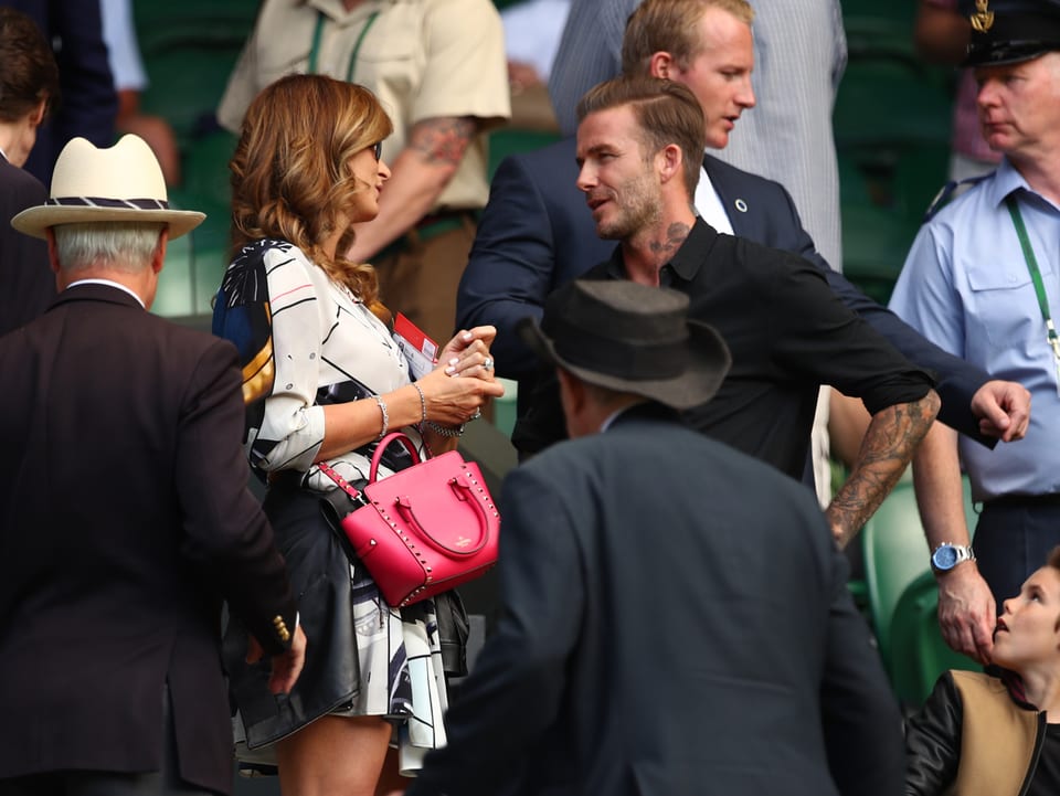 Beckham begrüsst Mirka Federer
