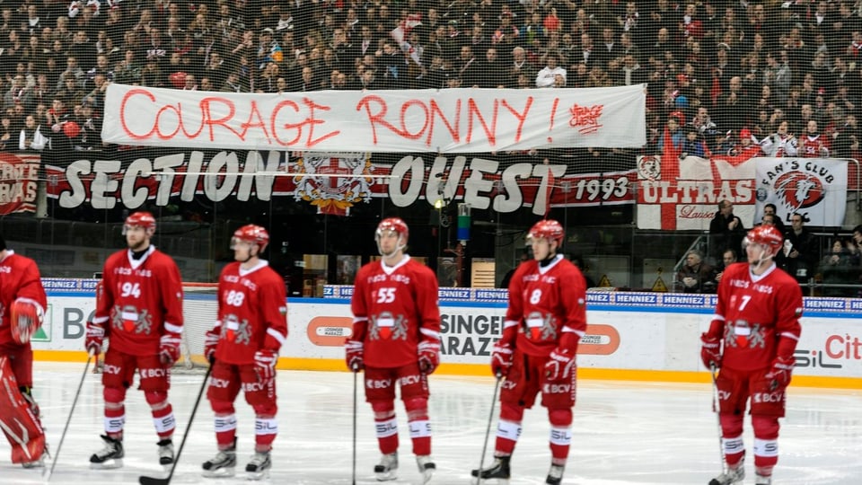 Auch in Lausanne wünschten die Fans Ronny Keller alles Gute.