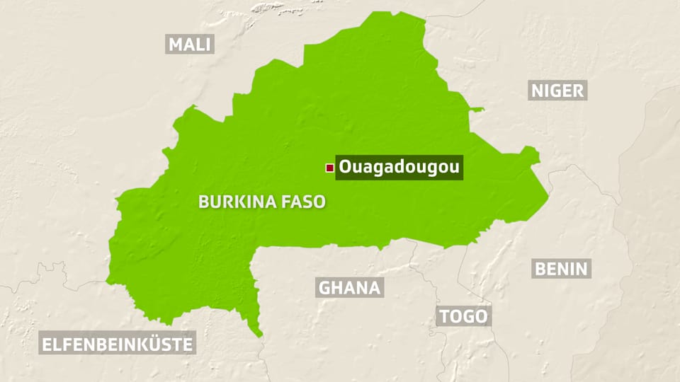 SRF Karte von Burkina Faso