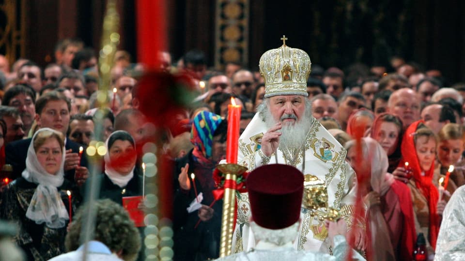 Russische Ostermesse.