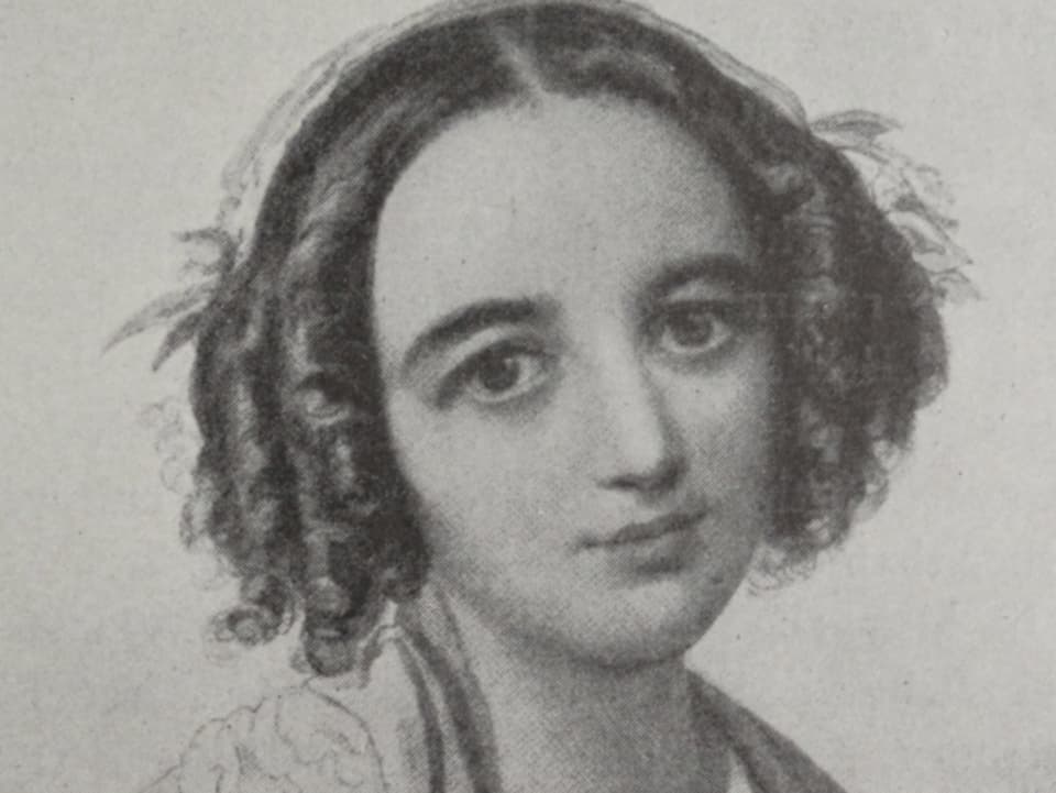 Fanny Mendelssohn hat lockiges Haar.