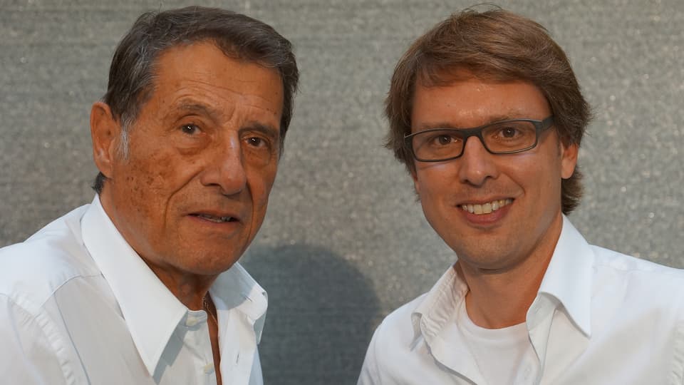 Schnappschuss mit Udo Jürgens und Christian Klemm.