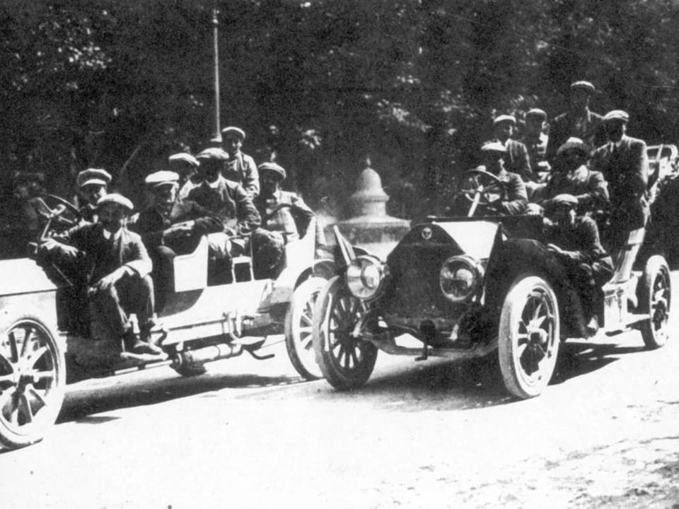 Zuschauer beim Giro d'Italia 1909