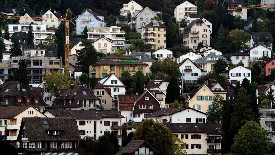 Häuser in Zürich.