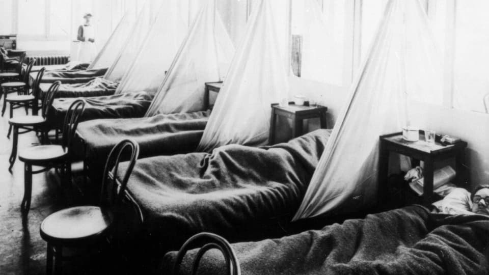 Die Spanische Grippe forderte 1918 25'000 Tote in der Schweiz