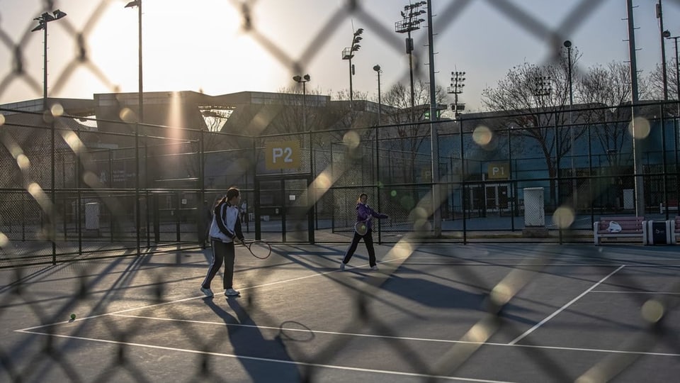 Tennisplatz in China