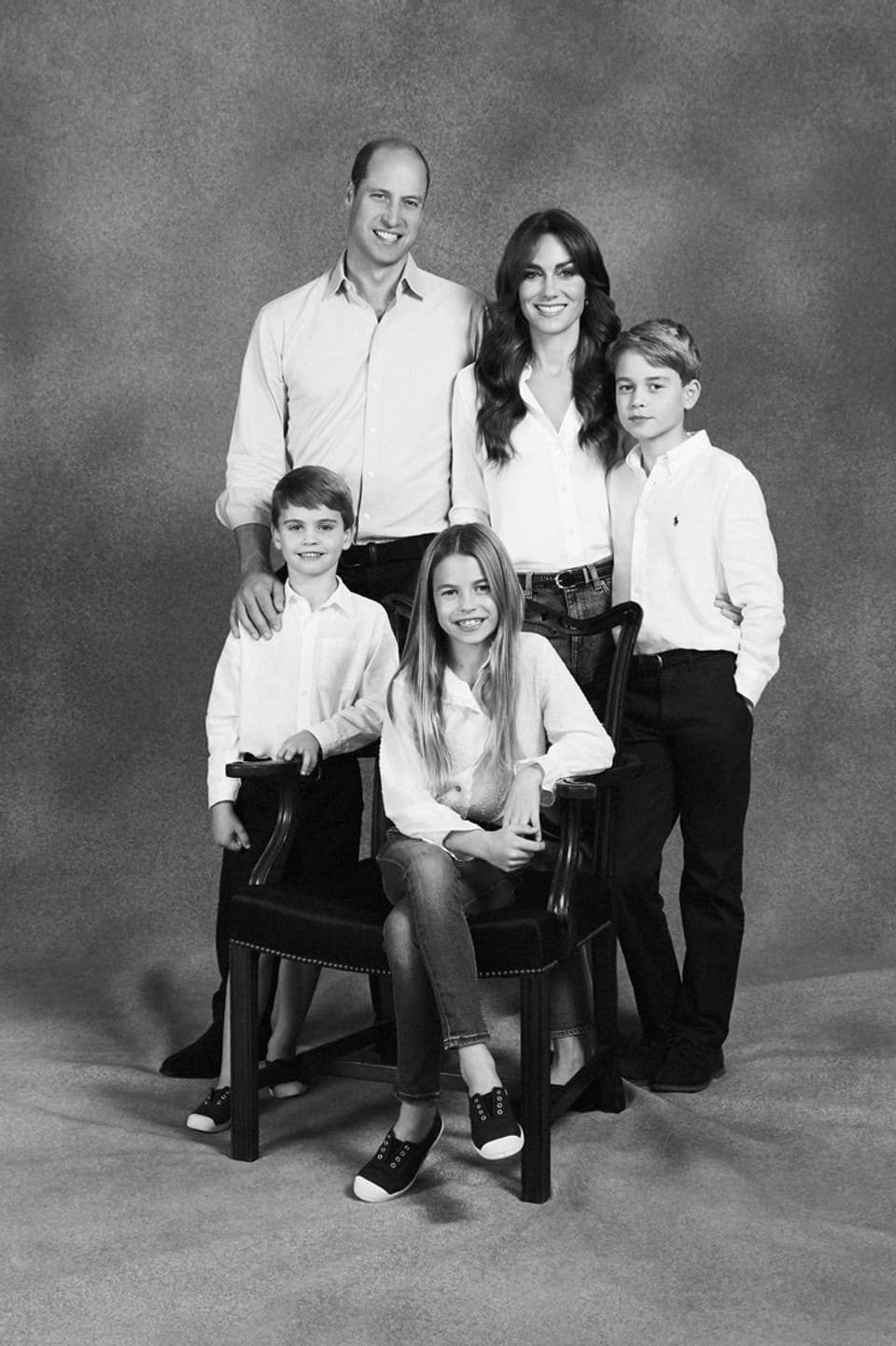Prinz William, Prinzessin Kate und die Kids.