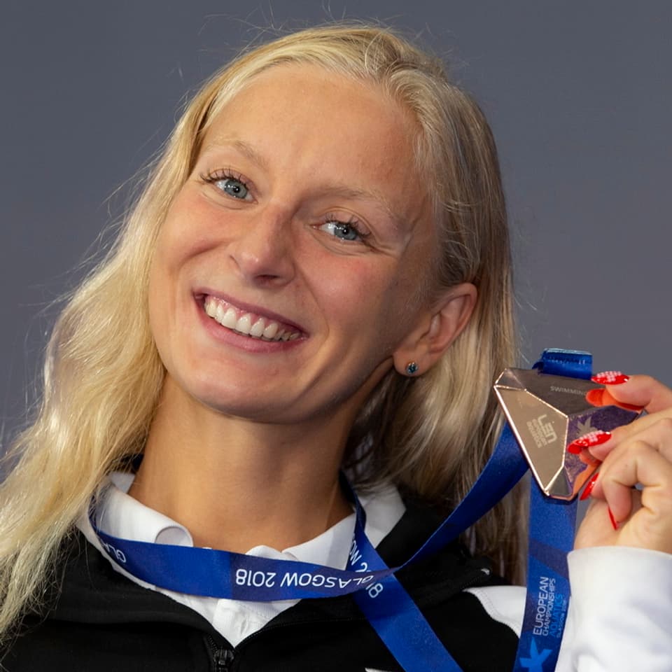 Maria Ugolkova und die Medaille.